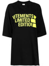 Logo Printed Cotton Round Neck Short Sleeve TShirt UE63TR161Y - VETEMENTS - BALAAN 2