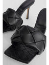 Lido Intrecciato Sandal Heels Black - BOTTEGA VENETA - BALAAN 5