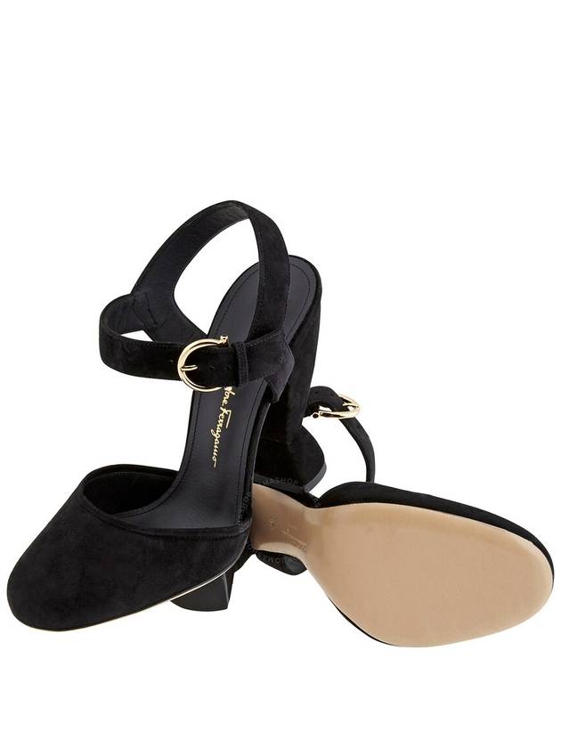 Salvatore Gazania slingback heel black - SALVATORE FERRAGAMO - BALAAN 3