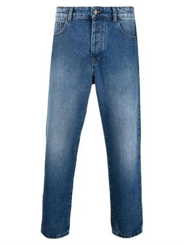 Tapered Fit Denim Jeans Blue - AMI - BALAAN 1