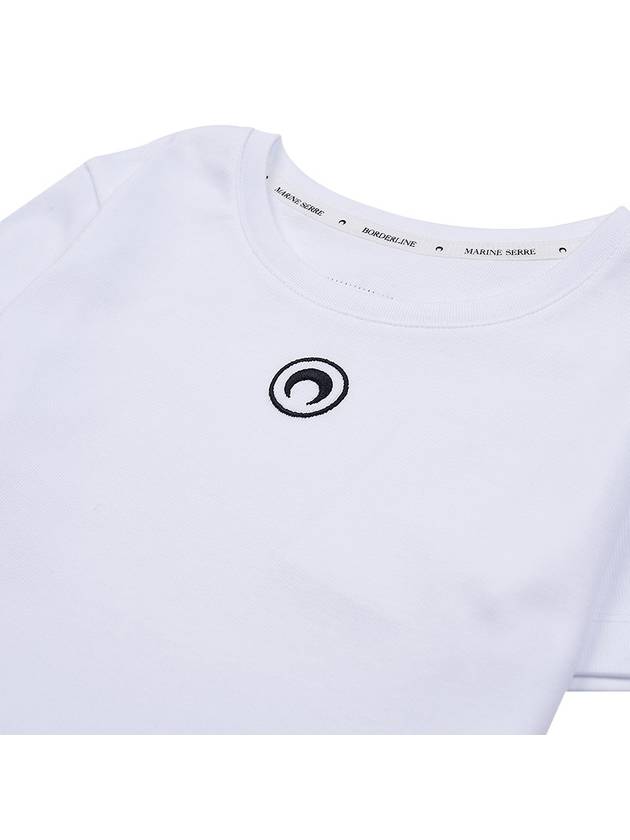 Women s Organic Cotton T Shirt WTT012 WH10 - MARINE SERRE - BALAAN 3