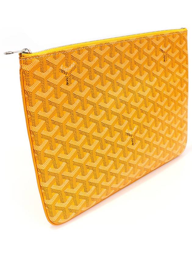 APMSENAT2 MM 08 Yellow Goyadin Canvas Senna Clutch - GOYARD - BALAAN 3