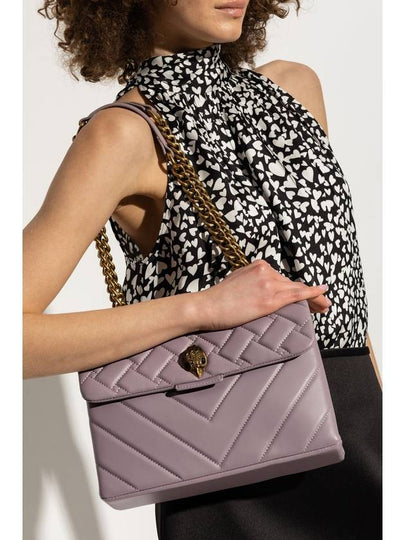 Kurt Geiger Quilted Shoulder Bag 'Kensington', Women's, Purple - KURT GEIGER - BALAAN 2