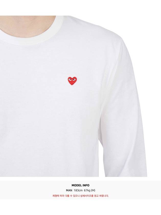 Mini Red Heart Waffen AZ T308 051 2 Men's Long Sleeve TShirt - COMME DES GARCONS - BALAAN 8