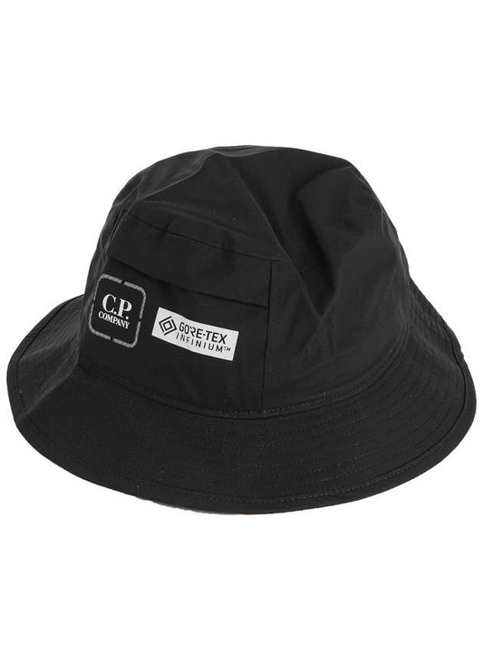 Gore-Tech Logo Bucket Hat Black - CP COMPANY - BALAAN 2