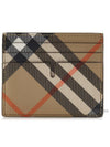 Check Card Wallet Beige - BURBERRY - BALAAN 2