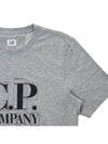 Graphic Logo Print Short Sleeve T-Shirt Grey - CP COMPANY - BALAAN 5