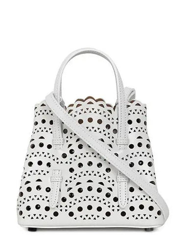 Optic White BN Wave Lux Mina 16 Tote Bag AA1S06716C0A29 010 1209196 - ALAIA - BALAAN 1