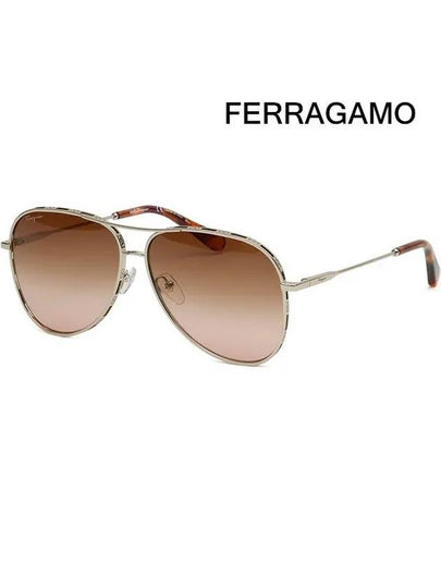 Eyewear Gradient Pilot Sunglasses Brown - SALVATORE FERRAGAMO - BALAAN 2