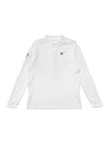 Women's Dri Fit UV Advantage Half Zip Long-Sleeve T-Shirt White - NIKE - BALAAN 1