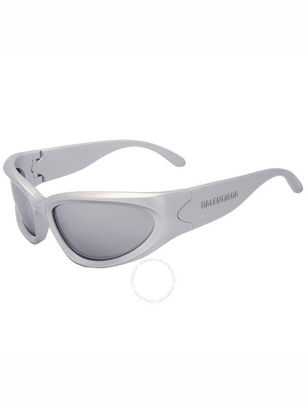 Eyewear Swift Acetate Oval Frame Sunglasses Silver - BALENCIAGA - BALAAN 4