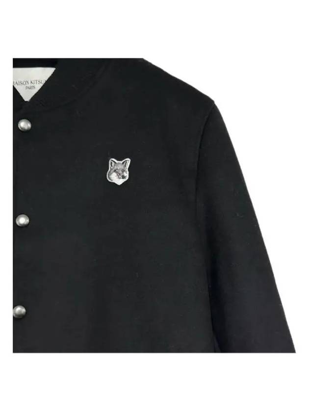 Classic Teddy Wool Jacket Black - MAISON KITSUNE - BALAAN 3