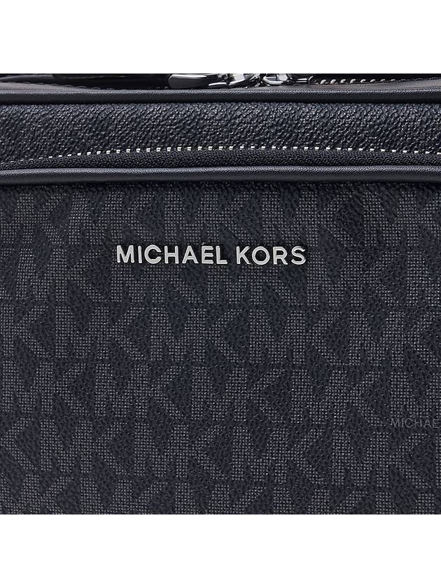 Hudson Logo Print Messenger Bag Black - MICHAEL KORS - BALAAN 7