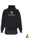 BB Logo Hoodie Black - BALENCIAGA - BALAAN 2