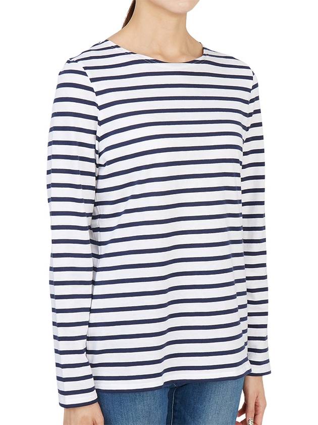 Minquiers Striped Long Sleeve T-Shirt Navy - SAINT JAMES - BALAAN 4