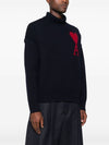 De Coeur Turtleneck Navy - AMI - BALAAN 3