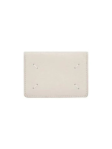 4 stitch snap button wallet ivory - MAISON MARGIELA - BALAAN 1