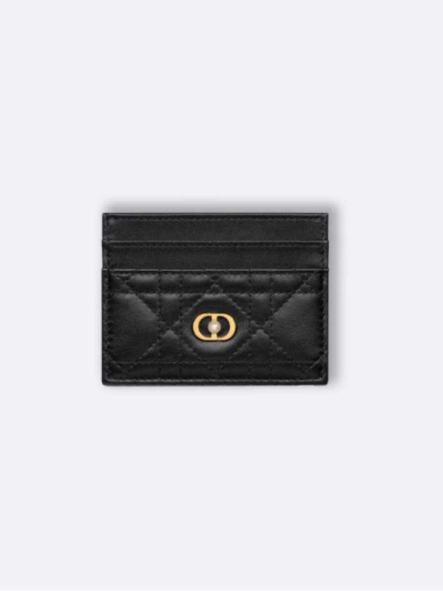 Dior Jolie Freesia Cannage Lambskin Card Wallet Black - DIOR - BALAAN 2