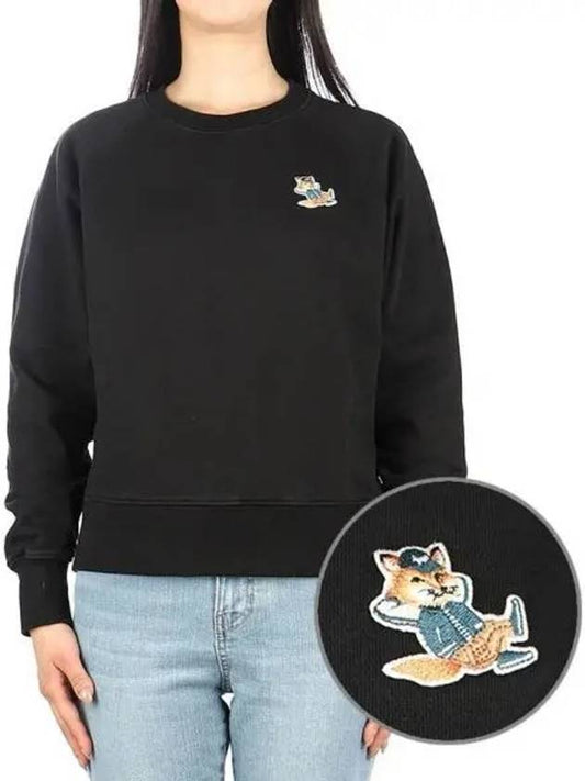 Women s Dressed Fox Sweatshirt KW00309KM0001 BLACK 271169 - MAISON KITSUNE - BALAAN 1