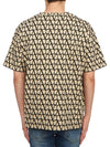 Toile Iconographe Print Cotton Short Sleeve T-Shirt Beige - VALENTINO - BALAAN 4