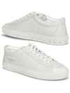 City Planet Studded Low-Top Sneakers White - VALENTINO - BALAAN 3