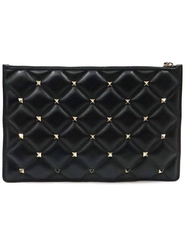 Women s Valentino TW2P0Q70NAP Black Gold Candy Stud Clutch gt Pouch Gangbuk used luxury goods - VALENTINO - BALAAN 5