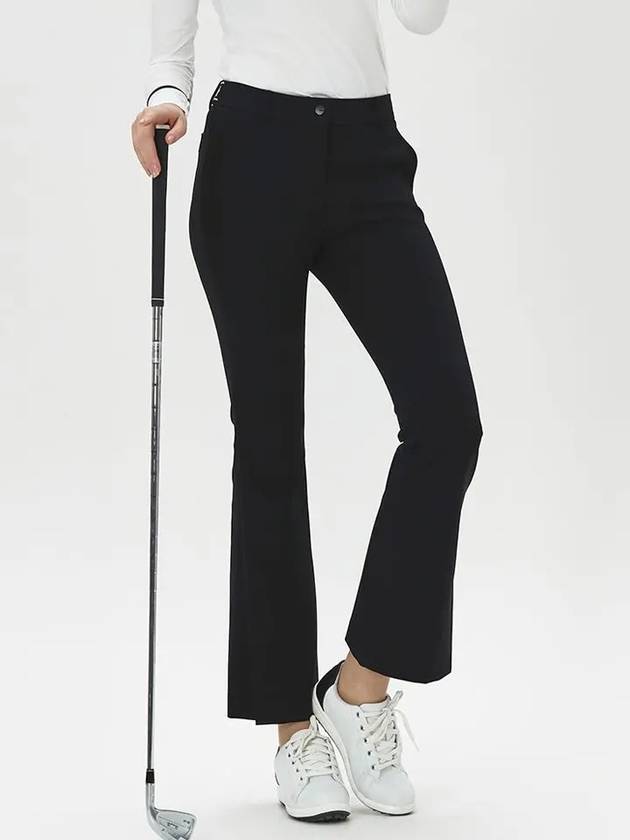 Women s side slit semi bootcut pants DE3WPT361BK - DUVIK - BALAAN 7