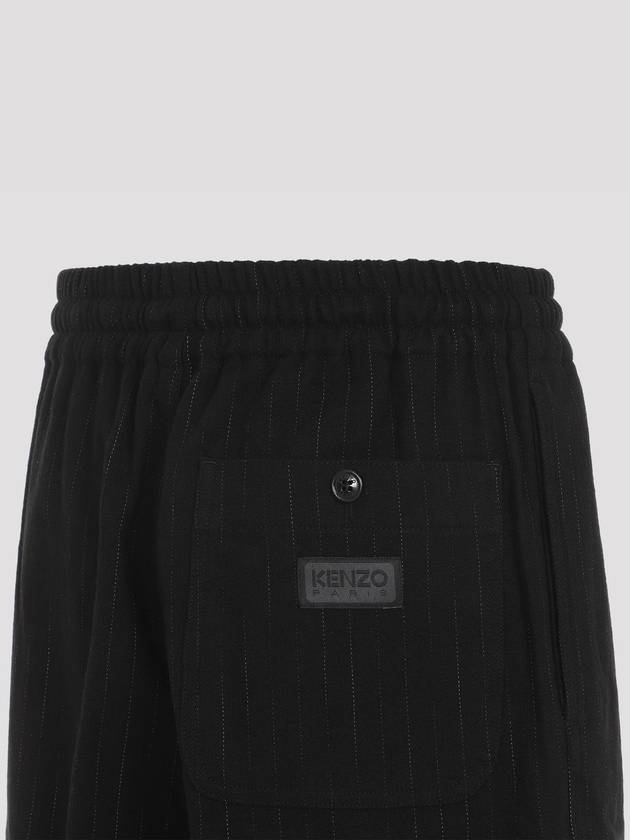 Straight Cargo Jogging Straight Pants Black - KENZO - BALAAN 4