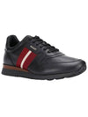 Men's Astel Leather Low Top Sneakers Black - BALLY - BALAAN 3