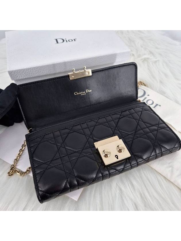 Miss Cannage Mini Chain Cross Bag Black - DIOR - BALAAN 7