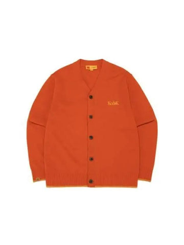 KODAK Apparel Cordel wool cardigan ORANGE - KODO - BALAAN 1