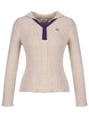 Color combination collar ribbed knit MK3AP404 - P_LABEL - BALAAN 7