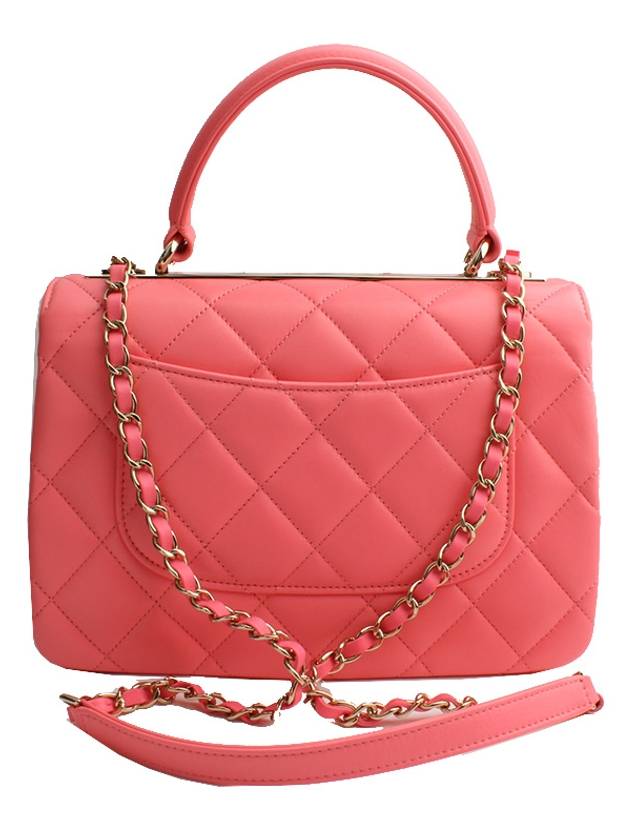 Trendy CC Neon Coral Small Tote and Crossbody Bag - CHANEL - BALAAN 3