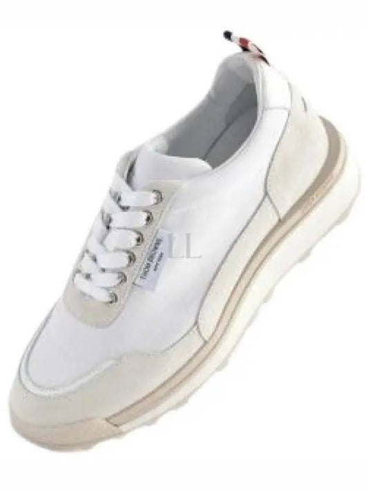 Eco Nylon Alumni Low Top Sneakers White - THOM BROWNE - BALAAN 2