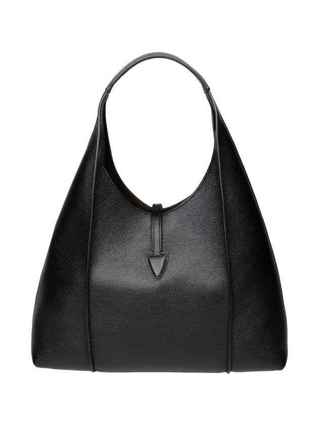 T Timeless Medium Leather Shoulder Bag Black - TOD'S - BALAAN 3