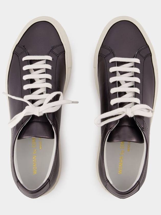 Achilles Shiny Sneakers - COMMON PROJECTS - Leather - Black - COMMON PROJECTS - BALAAN 4