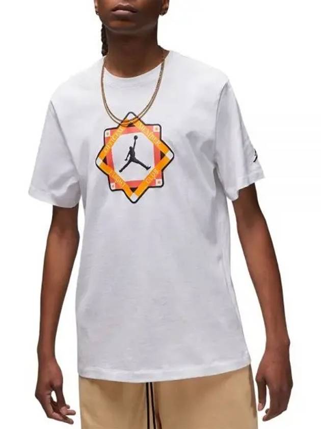 Jordan Flight MVP Graphic Short Sleeve T-shirt White - NIKE - BALAAN 2