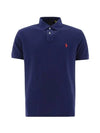 Men's Red Embroidered Logo Polo Shirt Navy - POLO RALPH LAUREN - BALAAN 4