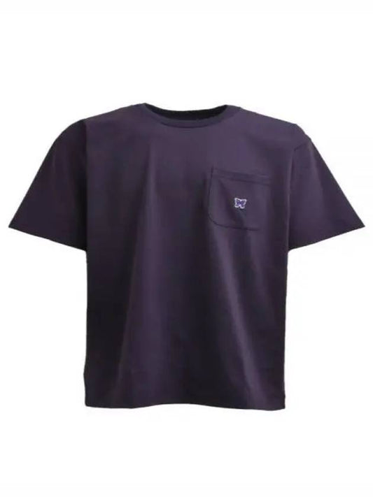 Crew Neck Poly Jersey Short Sleeve T-Shirt Eggplant - NEEDLES - BALAAN 2