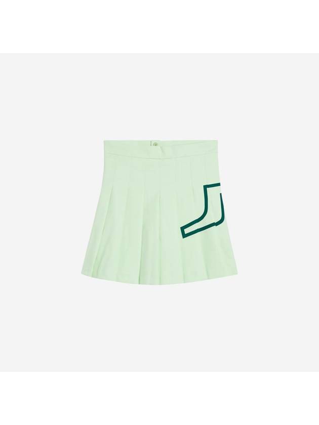 Women's Naomi Pleated Skirt Green - J.LINDEBERG - BALAAN 2