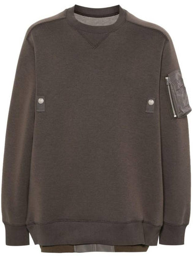 layered jersey sweatshirt 2403336M - SACAI - BALAAN 1