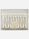 Materasse Nappa Leather Card Wallet Gold - MIU MIU - BALAAN 2