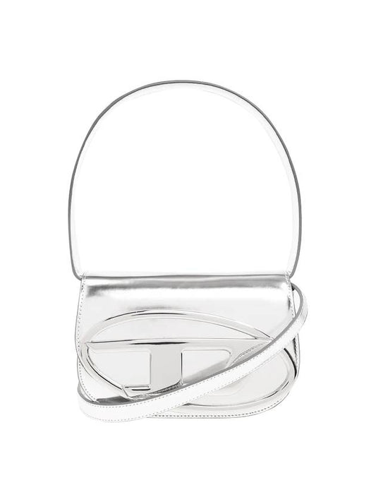 1DR Iconic Mirror Leather Shoulder Bag Silver - DIESEL - BALAAN 1