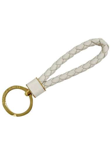 Bottega Veneta Intreccio Weaving Keyring PLASTER 651820 V48E1 9644 - BOTTEGA VENETA - BALAAN 1