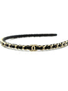 CH CC Chain Hairband Black Gold AB8582 CH21AC008BK - CHANEL - BALAAN 2