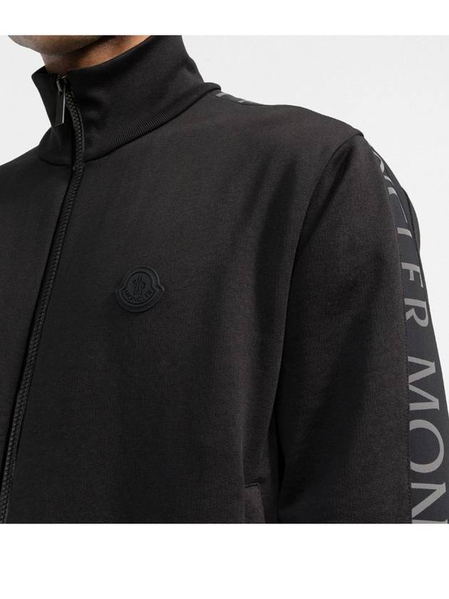 side graphic logo zip-up track jacket black - MONCLER - BALAAN 6