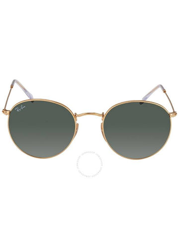 Ray Ban Round Flat Lenses Green Classic G-15 Unisex Sunglasses RB3447N 001 53 - RAY-BAN - BALAAN 1