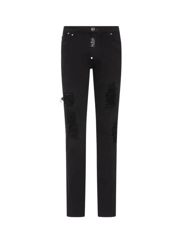 Men's Easy Damage Denim Pants Black 271189 - PHILIPP PLEIN - BALAAN 1