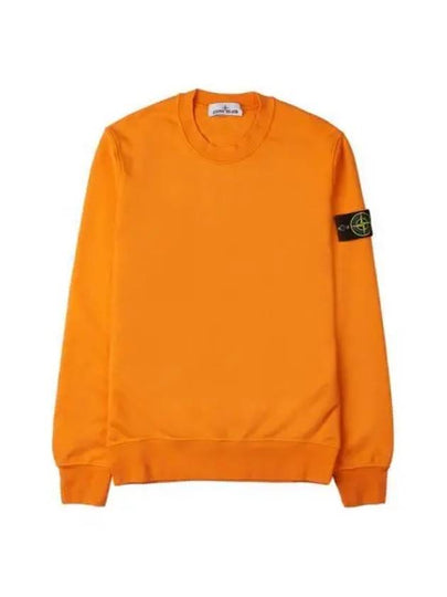 Wappen Patch Crew Neck Sweatshirt Orange - STONE ISLAND - BALAAN 2