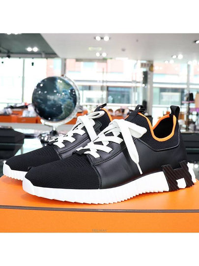 Depart Calfskin Sneakers H212918ZH02 Black - HERMES - BALAAN 2